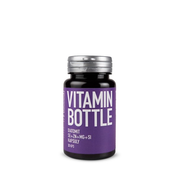 Diatomit Vitamin-Bottle Se + Zn + Mg + Si 30 kapslí