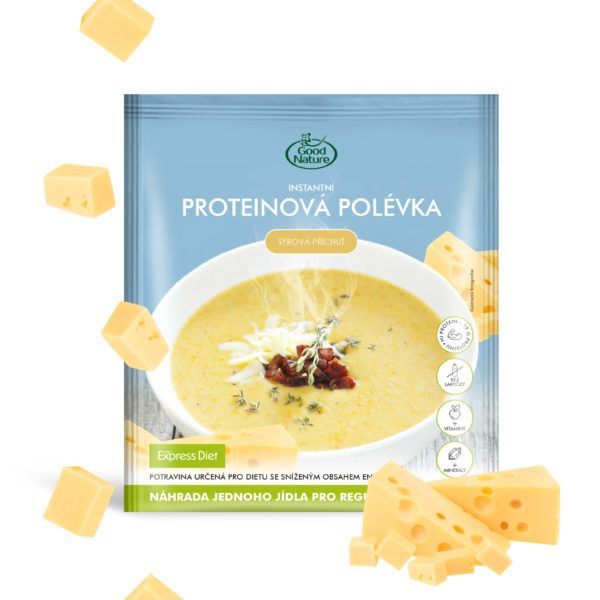 Good Nature Express Diet instantní proteinová polévka se sýrovou příchutí na hubnutí 58 g