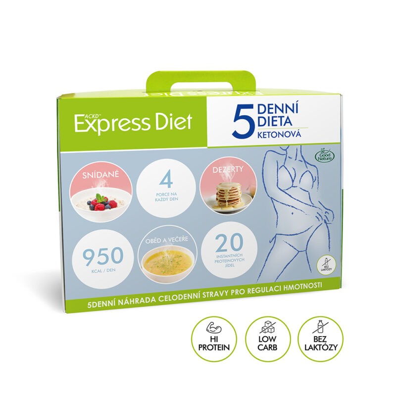 5denní proteinová ketonová dieta na hubnutí Express Diet 20x59 g - nová receptura bez laktózy